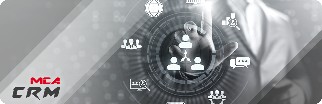 Illustration of the header of the CRM module of MCA-Kale