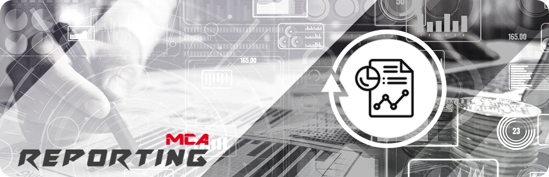 Illustration de l'entête du module Reporting de MCA-Kale