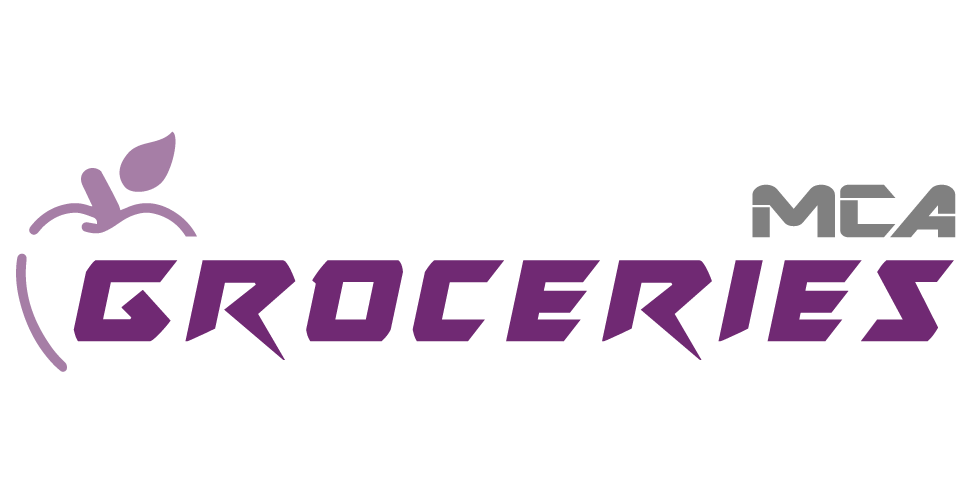 Apple logo symbolising grocery shop foodstuffs